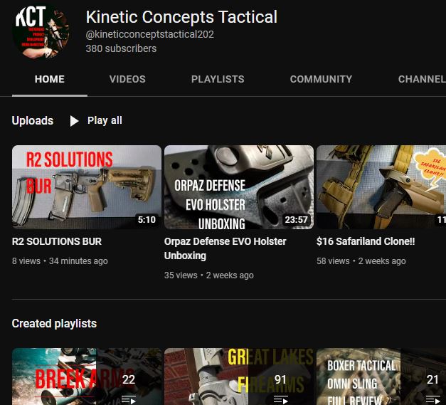Kinetic Concepts Tactical gives us a table top overview of the BUR-PULL